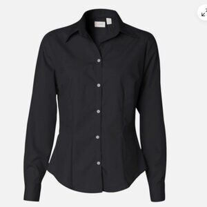 Van Heusen For Her ~ Silky Poplin Button Down Shirt Women's Size 24-28 3XL NWT